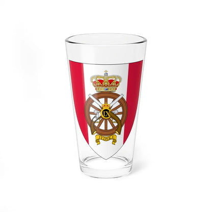 Coat of arms for the Jutlandic Logistic Regiment (Denmark) (Coat of Arms) Pint Glass 16oz 16oz - Go Mug Yourself