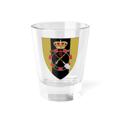 Coat of arms for the Zealandic Engineer Regiment (Denmark) (Coat of Arms) Shot Glass 1.5oz 1.5oz - Go Mug Yourself