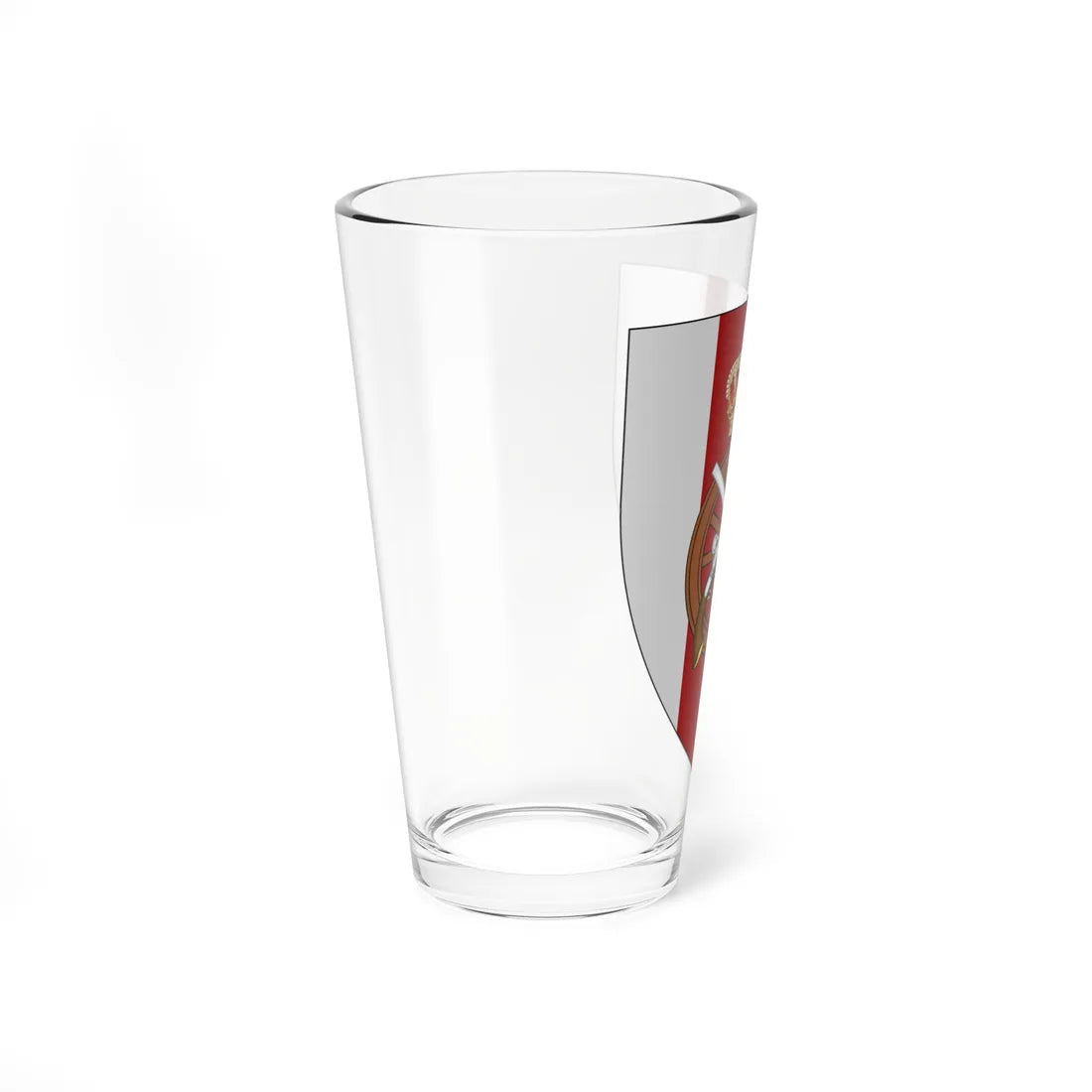 Coat of arms for the Zealandic Logistic Regiment (Denmark) (Coat of Arms) Pint Glass 16oz - Go Mug Yourself
