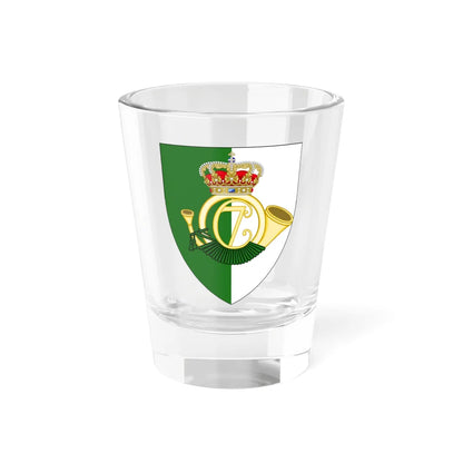 Coat of arms for Zealand Jaeger Corps (Denmark) (Coat of Arms) Shot Glass 1.5oz 1.5oz - Go Mug Yourself