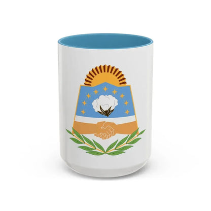 Coat of Arms Formosa Argentina - Accent Coffee Mug 15oz Light Blue - Go Mug Yourself