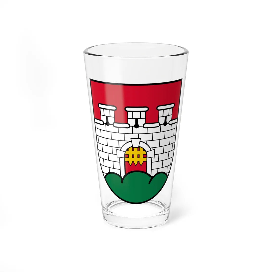 Coat of arms Haag am Hausruck (Austria) (Coat of Arms) Pint Glass 16oz 16oz - Go Mug Yourself