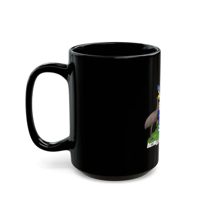 Coat of Arms Hobart Australia - Black Coffee Mug-Go Mug Yourself