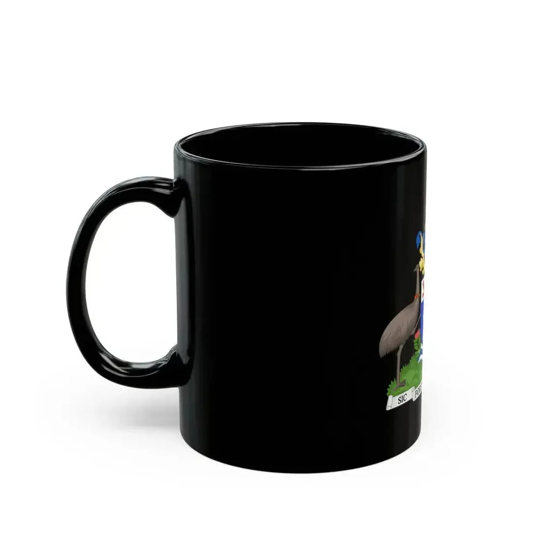 Coat of Arms Hobart Australia - Black Coffee Mug - Go Mug Yourself