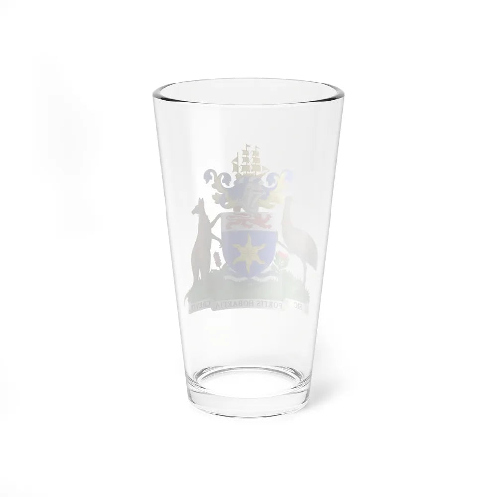 Coat of Arms Hobart Australia - Pint Glass 16oz-Go Mug Yourself