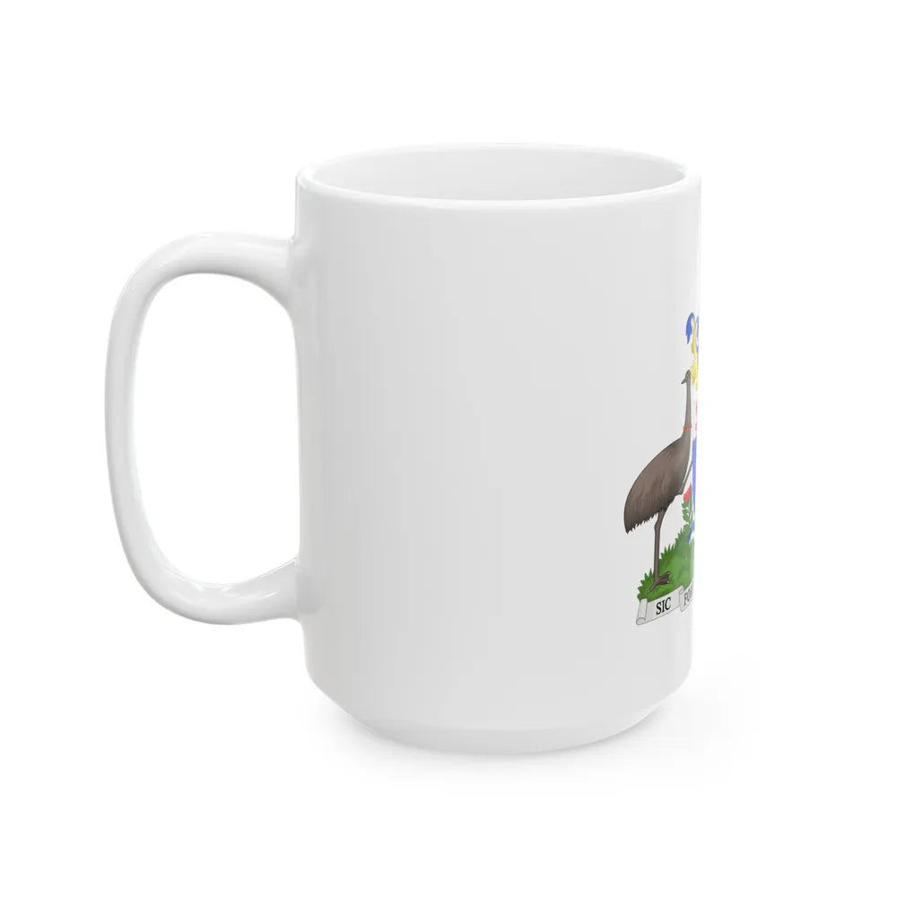 Coat of Arms Hobart Australia - White Coffee Mug-Go Mug Yourself