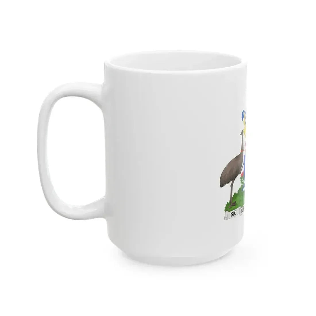 Coat of Arms Hobart Australia - White Coffee Mug - Go Mug Yourself