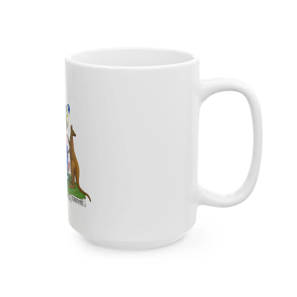 Coat of Arms Hobart Australia - White Coffee Mug-Go Mug Yourself