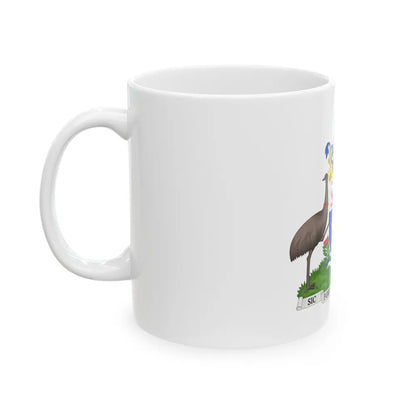 Coat of Arms Hobart Australia - White Coffee Mug-Go Mug Yourself