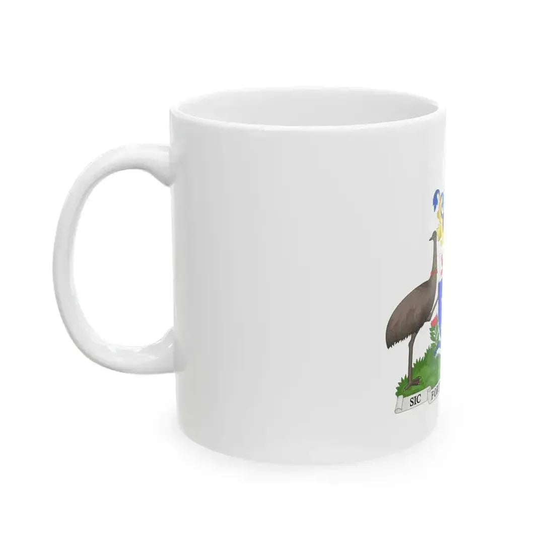 Coat of Arms Hobart Australia - White Coffee Mug - Go Mug Yourself