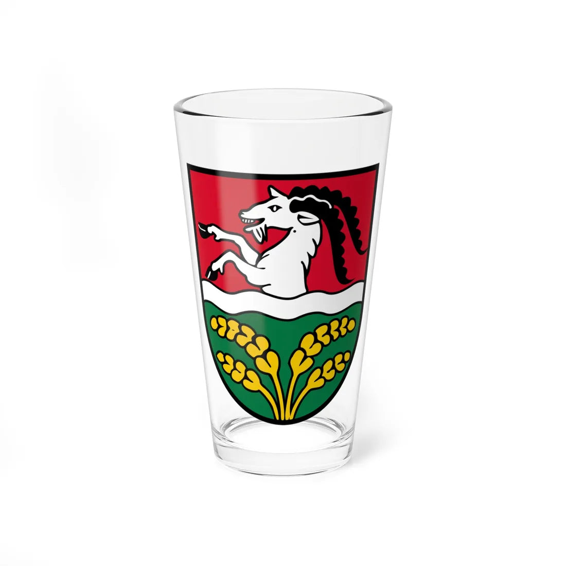 Coat of arms Hofkirchen an der Trattnach (Austria) (Coat of Arms) Pint Glass 16oz 16oz - Go Mug Yourself