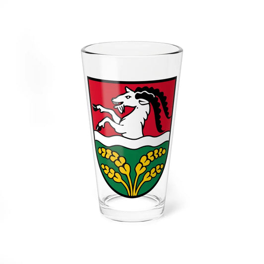 Coat of arms Hofkirchen an der Trattnach (Austria) (Coat of Arms) Pint Glass 16oz 16oz - Go Mug Yourself