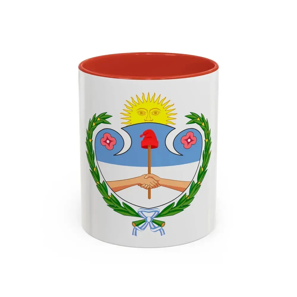 Coat of Arms Jujuy Argentina - Accent Coffee Mug 11oz Red - Go Mug Yourself