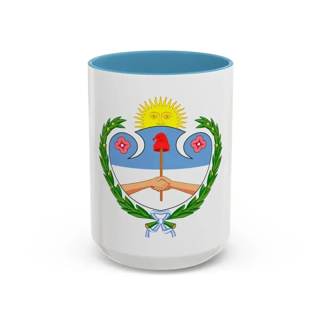 Coat of Arms Jujuy Argentina - Accent Coffee Mug 15oz Light Blue - Go Mug Yourself