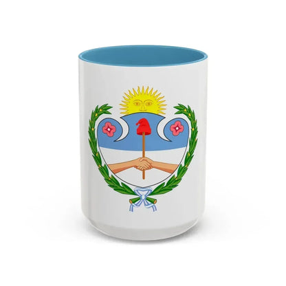 Coat of Arms Jujuy Argentina - Accent Coffee Mug 15oz Light Blue - Go Mug Yourself