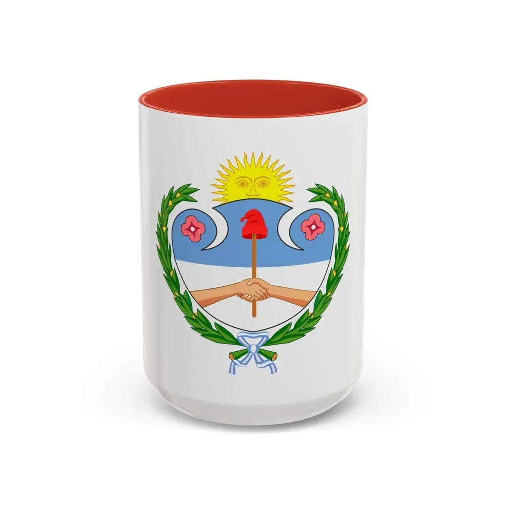 Coat of Arms Jujuy Argentina - Accent Coffee Mug 15oz Red - Go Mug Yourself