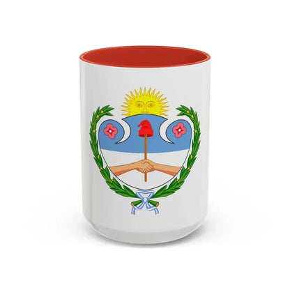 Coat of Arms Jujuy Argentina - Accent Coffee Mug 15oz Red - Go Mug Yourself