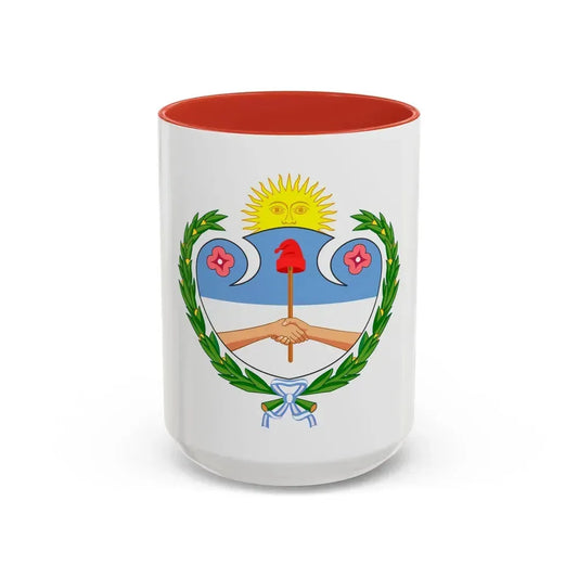Coat of Arms Jujuy Argentina - Accent Coffee Mug 15oz Red - Go Mug Yourself