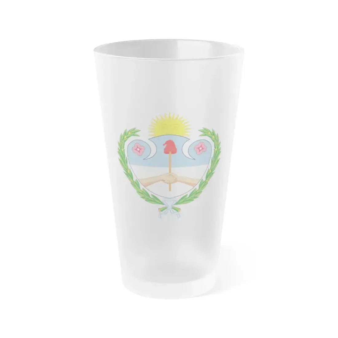 Coat of Arms Jujuy Argentina - Frosted Pint Glass 16oz Default Title - Go Mug Yourself