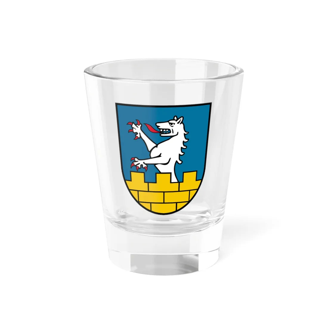 Coat of arms Kallham (Austria) (Coat of Arms) Shot Glass 1.5oz 1.5oz - Go Mug Yourself