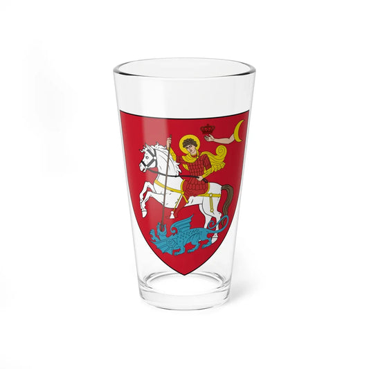 Coat of arms Kingdom of Georgia (Georgia) (Coat of Arms) Pint Glass 16oz 16oz - Go Mug Yourself
