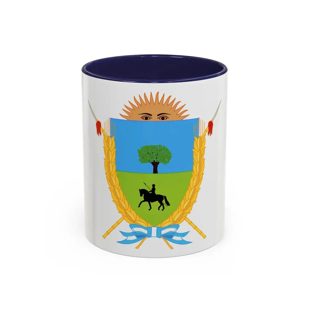 Coat of Arms La Pampa Argentina - Accent Coffee Mug 11oz Navy - Go Mug Yourself