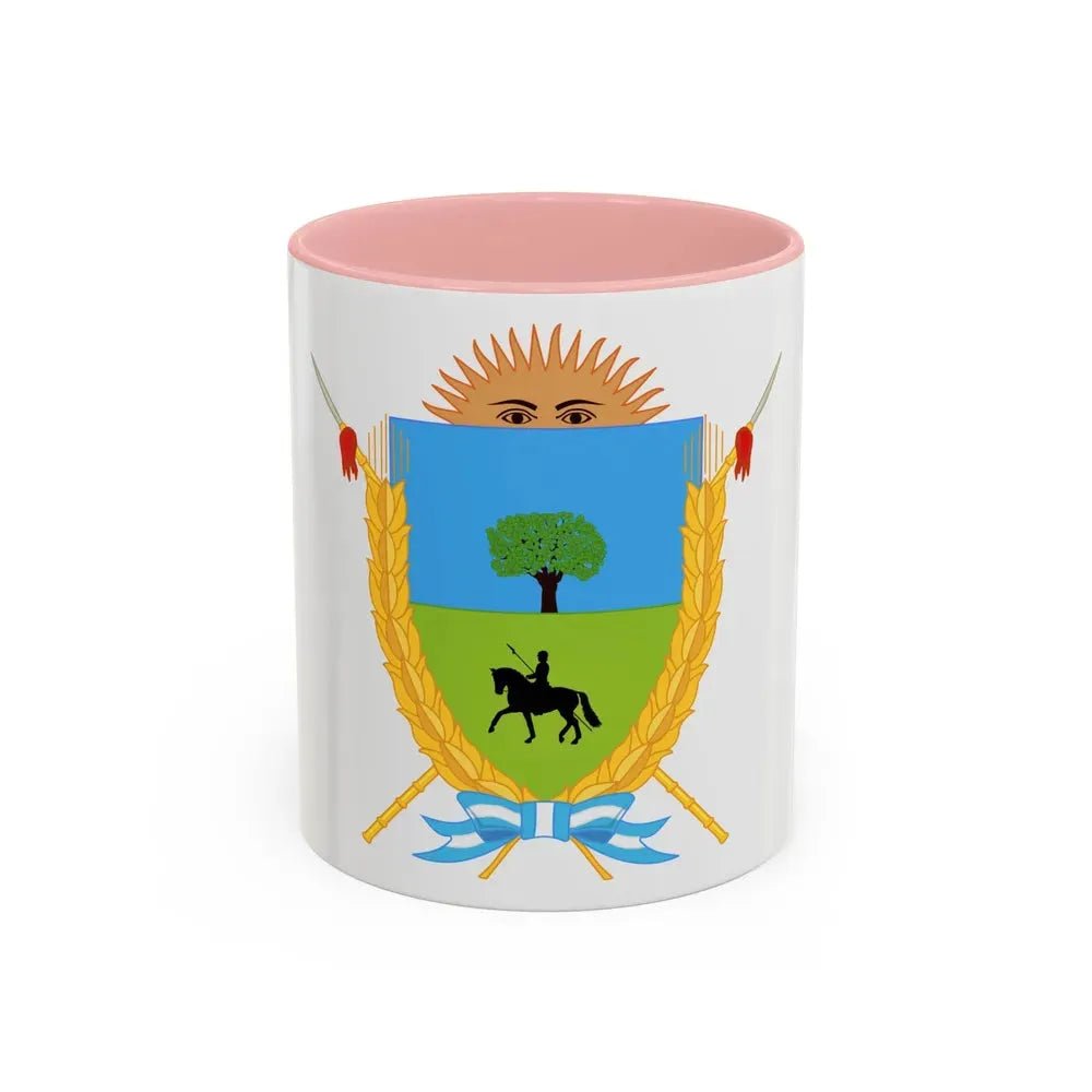 Coat of Arms La Pampa Argentina - Accent Coffee Mug 11oz Pink - Go Mug Yourself
