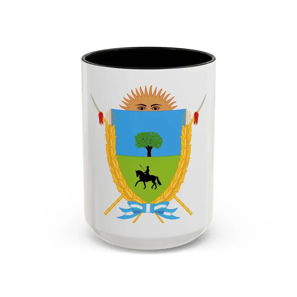 Coat of Arms La Pampa Argentina - Accent Coffee Mug 15oz Black - Go Mug Yourself