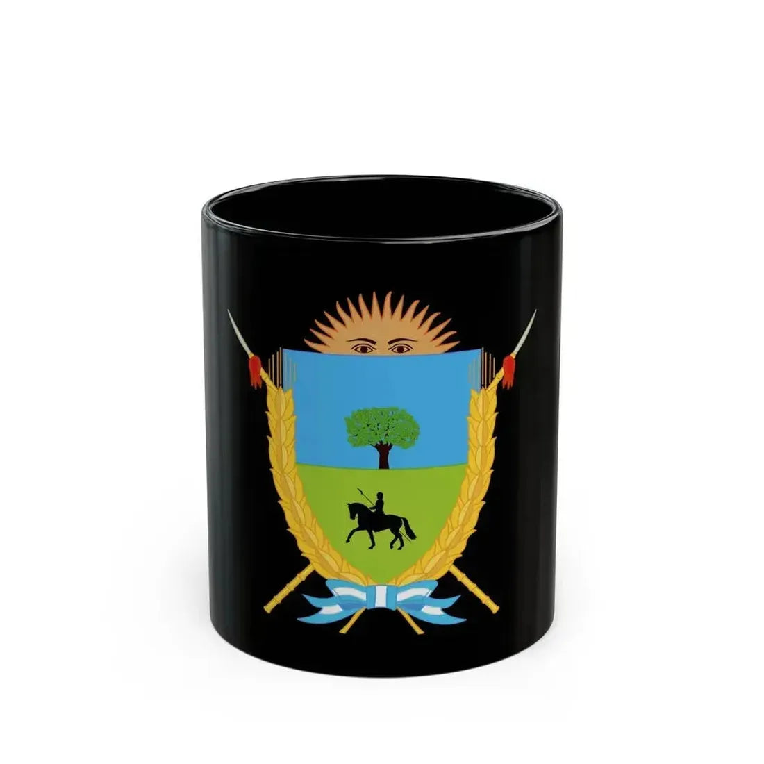Coat of Arms La Pampa Argentina - Black Coffee Mug 11oz - Go Mug Yourself