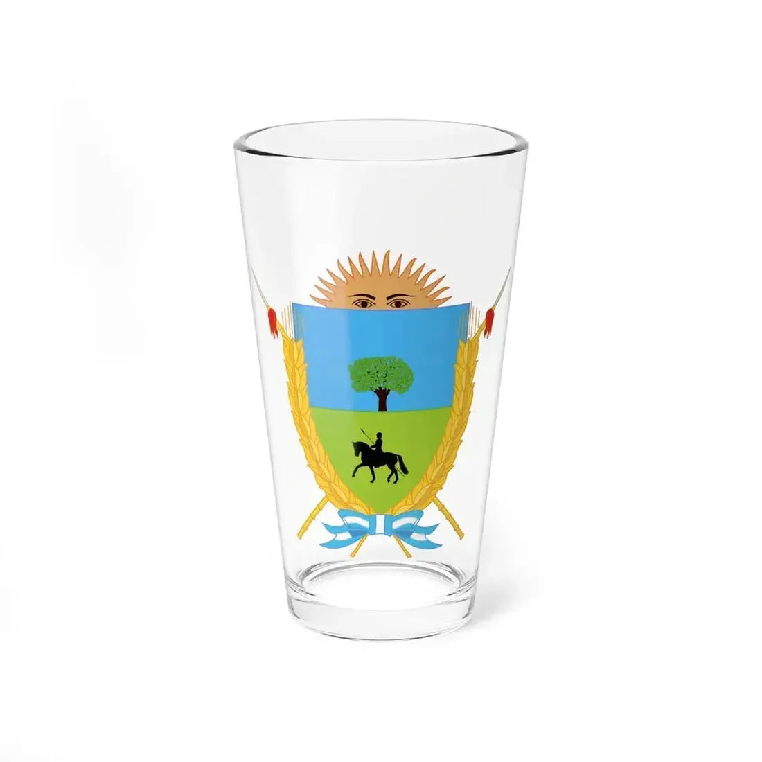Coat of Arms La Pampa Argentina - Pint Glass 16oz 16oz - Go Mug Yourself