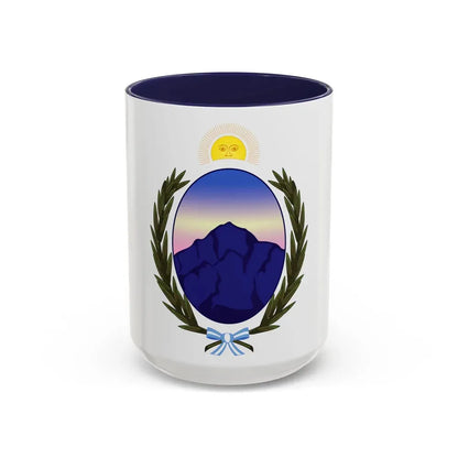 Coat of Arms La Rioja Argentina - Accent Coffee Mug 15oz Navy - Go Mug Yourself