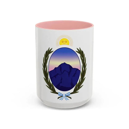 Coat of Arms La Rioja Argentina - Accent Coffee Mug 15oz Pink - Go Mug Yourself