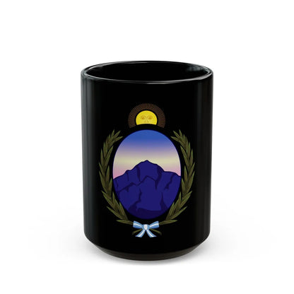 Coat of Arms La Rioja Argentina - Black Coffee Mug-15oz-Go Mug Yourself