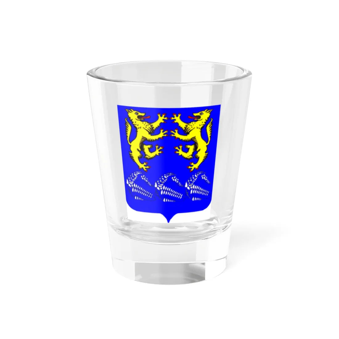 Coat of arms Leskolovo Leningrad oblast (Russia) (Coat of Arms) Shot Glass 1.5oz 1.5oz - Go Mug Yourself