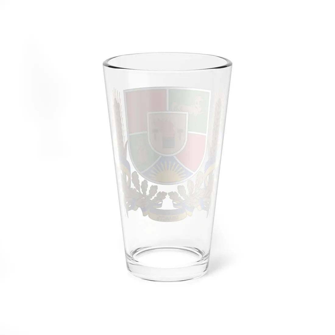 Coat of Arms Luhansk Oblast (Ukraine) (Coat of Arms) Pint Glass 16oz - Go Mug Yourself