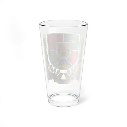 Coat of Arms Luhansk Oblast (Ukraine) (Coat of Arms) Pint Glass 16oz - Go Mug Yourself