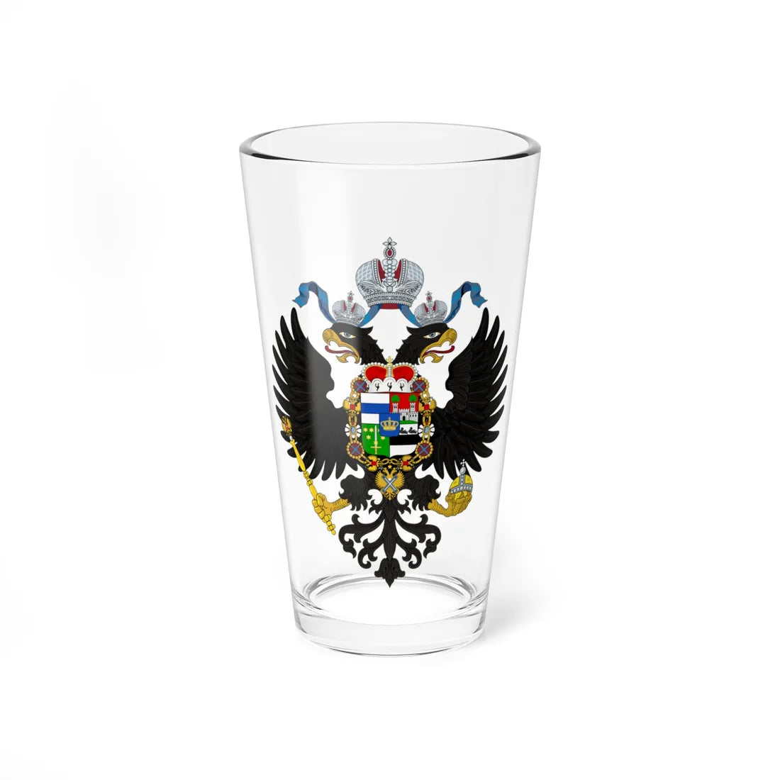 Coat of arms Maximilien de Leuchtenberg (Russia) (Coat of Arms) Pint Glass 16oz 16oz - Go Mug Yourself