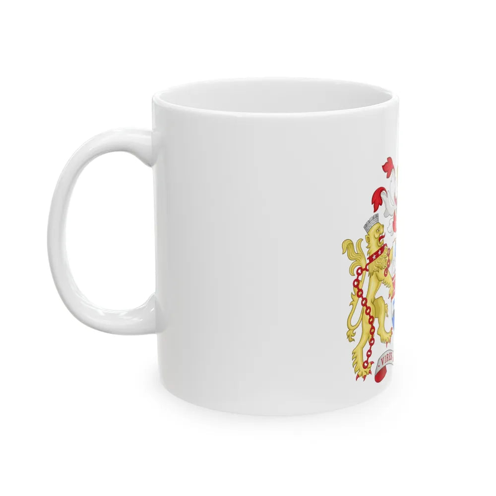 Coat of Arms Melbourne Australia - White Coffee Mug-Go Mug Yourself