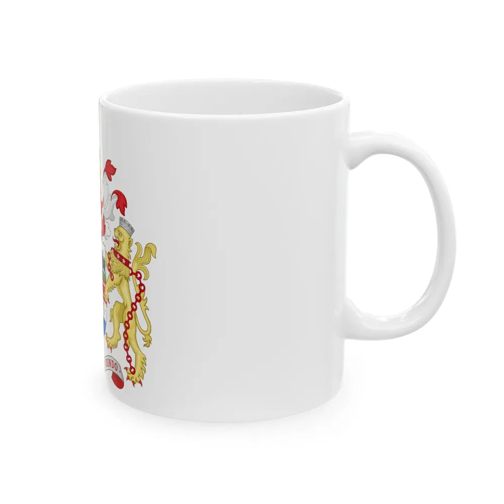 Coat of Arms Melbourne Australia - White Coffee Mug-Go Mug Yourself