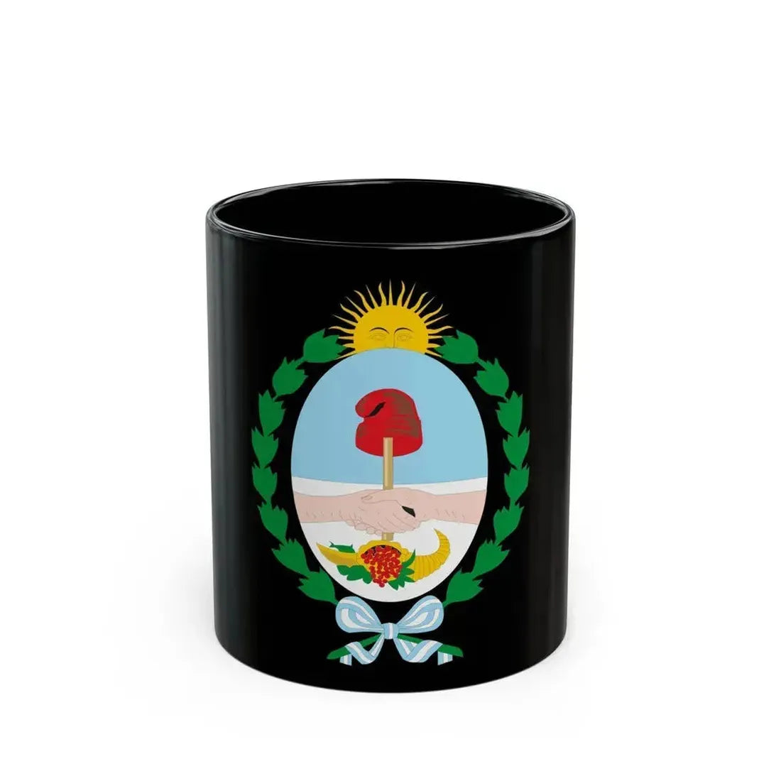 Coat of Arms Mendoza Argentina - Black Coffee Mug 11oz - Go Mug Yourself