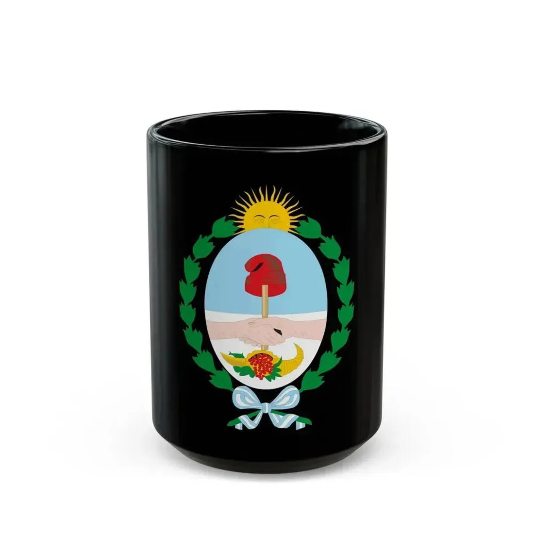 Coat of Arms Mendoza Argentina - Black Coffee Mug 15oz - Go Mug Yourself