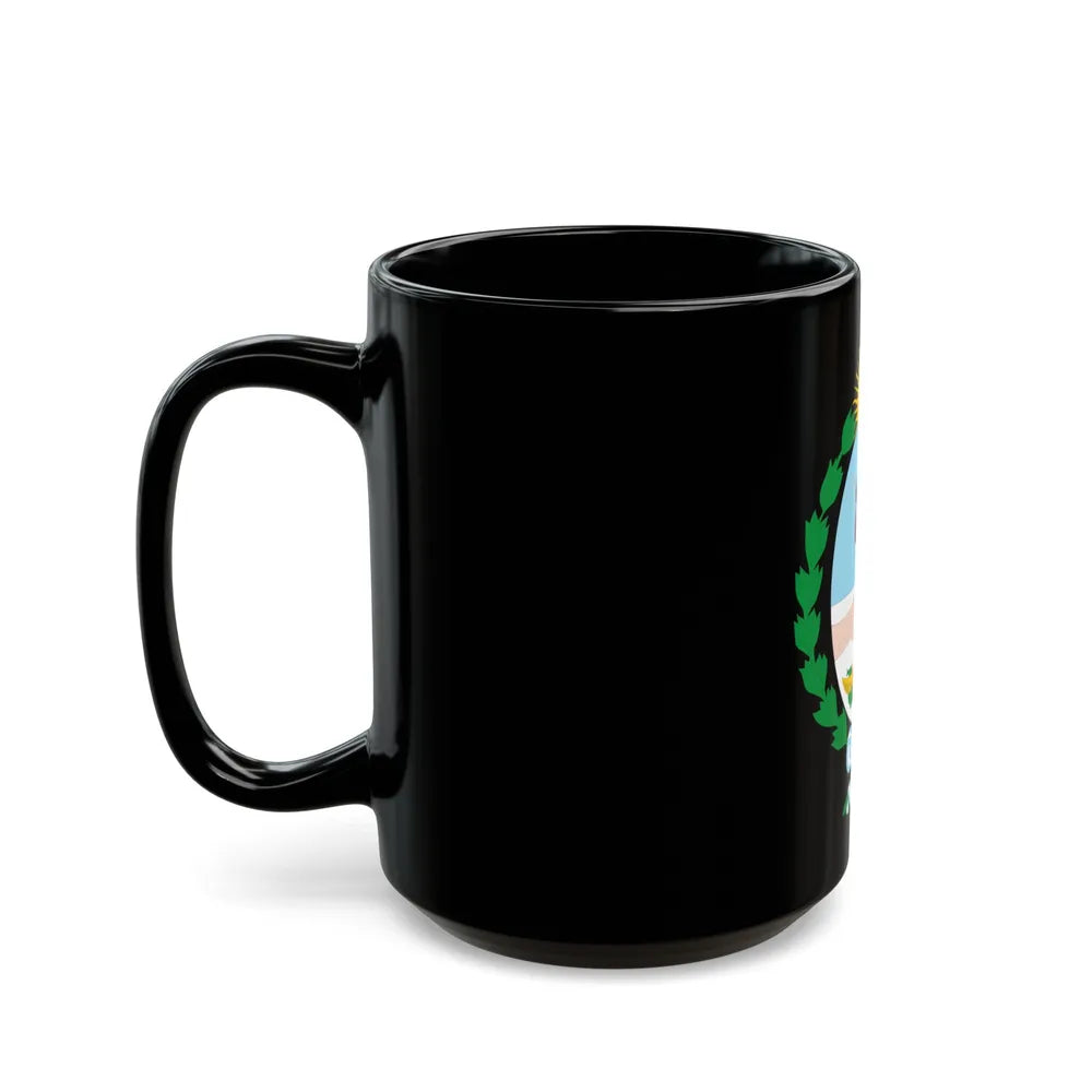 Coat of Arms Mendoza Argentina - Black Coffee Mug-Go Mug Yourself