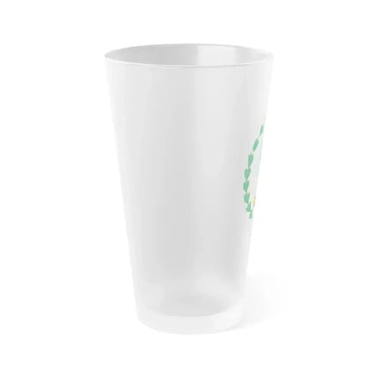 Coat of Arms Mendoza Argentina - Frosted Pint Glass 16oz - Go Mug Yourself