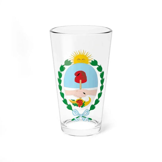 Coat of Arms Mendoza Argentina - Pint Glass 16oz 16oz - Go Mug Yourself
