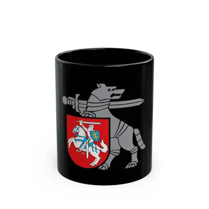 Coat of Arms Ministry of National Defence Lithuania - Black Coffee Mug 11oz - Go Mug Yourself