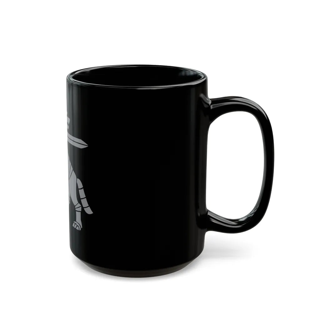 Coat of Arms Ministry of National Defence Lithuania - Black Coffee Mug-Go Mug Yourself