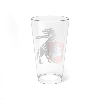 Coat of Arms Ministry of National Defence Lithuania - Pint Glass 16oz-Go Mug Yourself