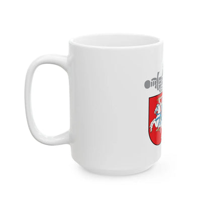 Coat of Arms Ministry of National Defence Lithuania - White Coffee Mug-Go Mug Yourself