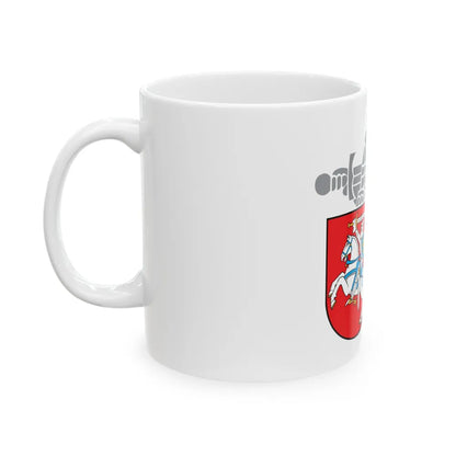 Coat of Arms Ministry of National Defence Lithuania - White Coffee Mug-Go Mug Yourself