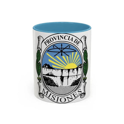 Coat of Arms Misiones Argentina - Accent Coffee Mug 11oz Light Blue - Go Mug Yourself